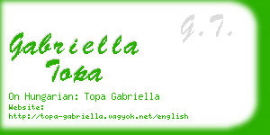gabriella topa business card